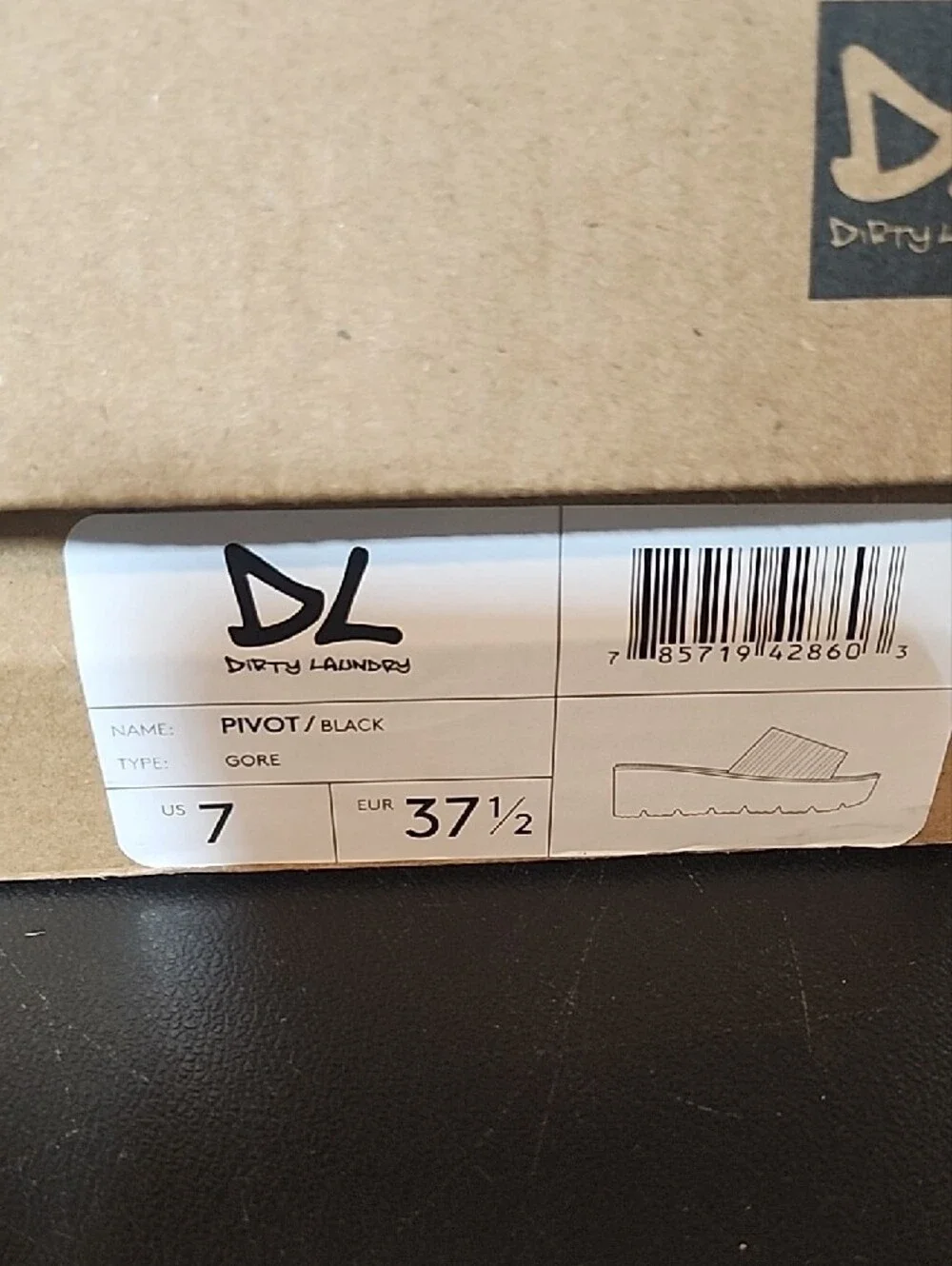 Dirty Laundry Black Platform Slide Sandals